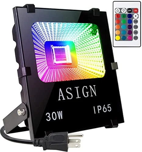 LAMPARA LED WATERPROOF MULTICOLOR  30W